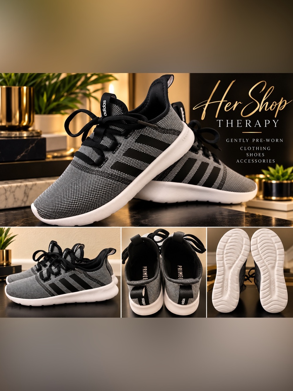 adidas Black & Gray Casual Sneakers